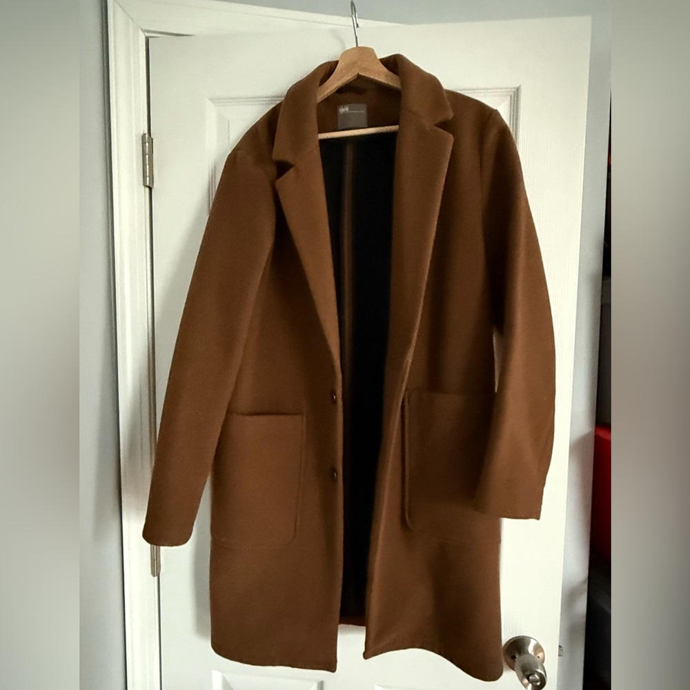 Men's ASOS Brown Overcoat Size Medium